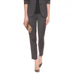 D&G Gray Stretch-wool Pinstripe pants